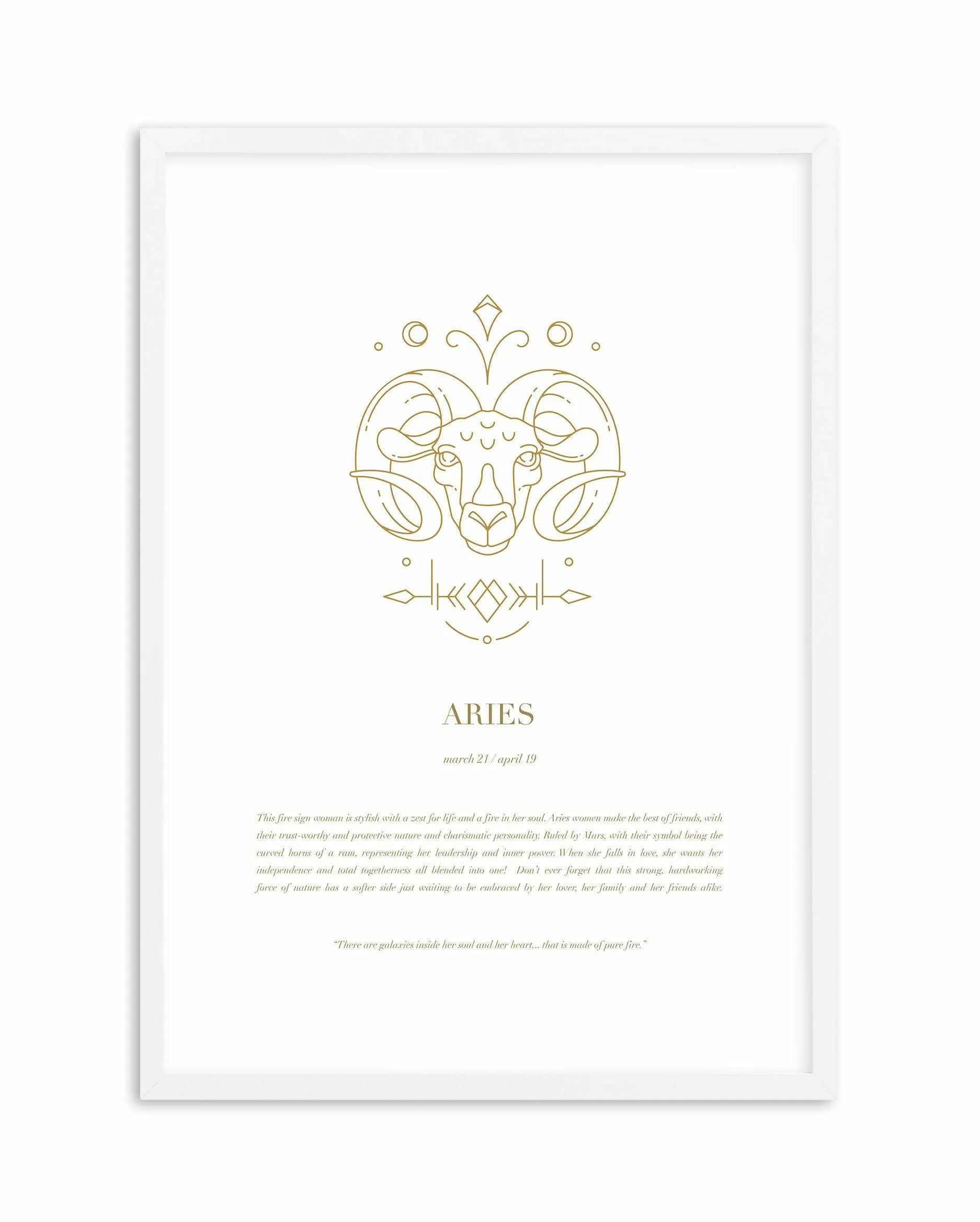 Aries | Celestial Zodiac Art Print