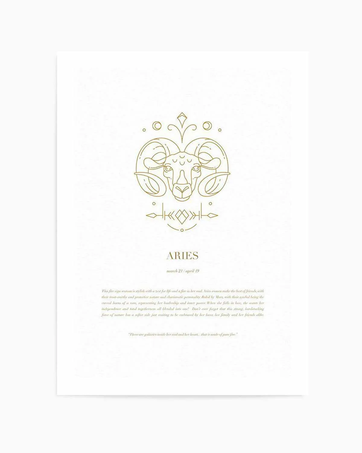 Aries | Celestial Zodiac Art Print