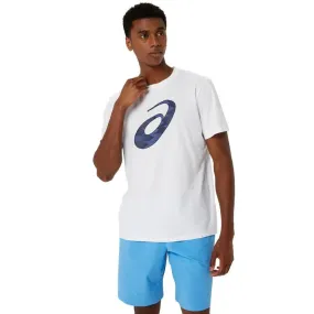 Asics Remeras Masculino Training Seasonal_Logo_Graphic_Ss_Top Brilliant_White