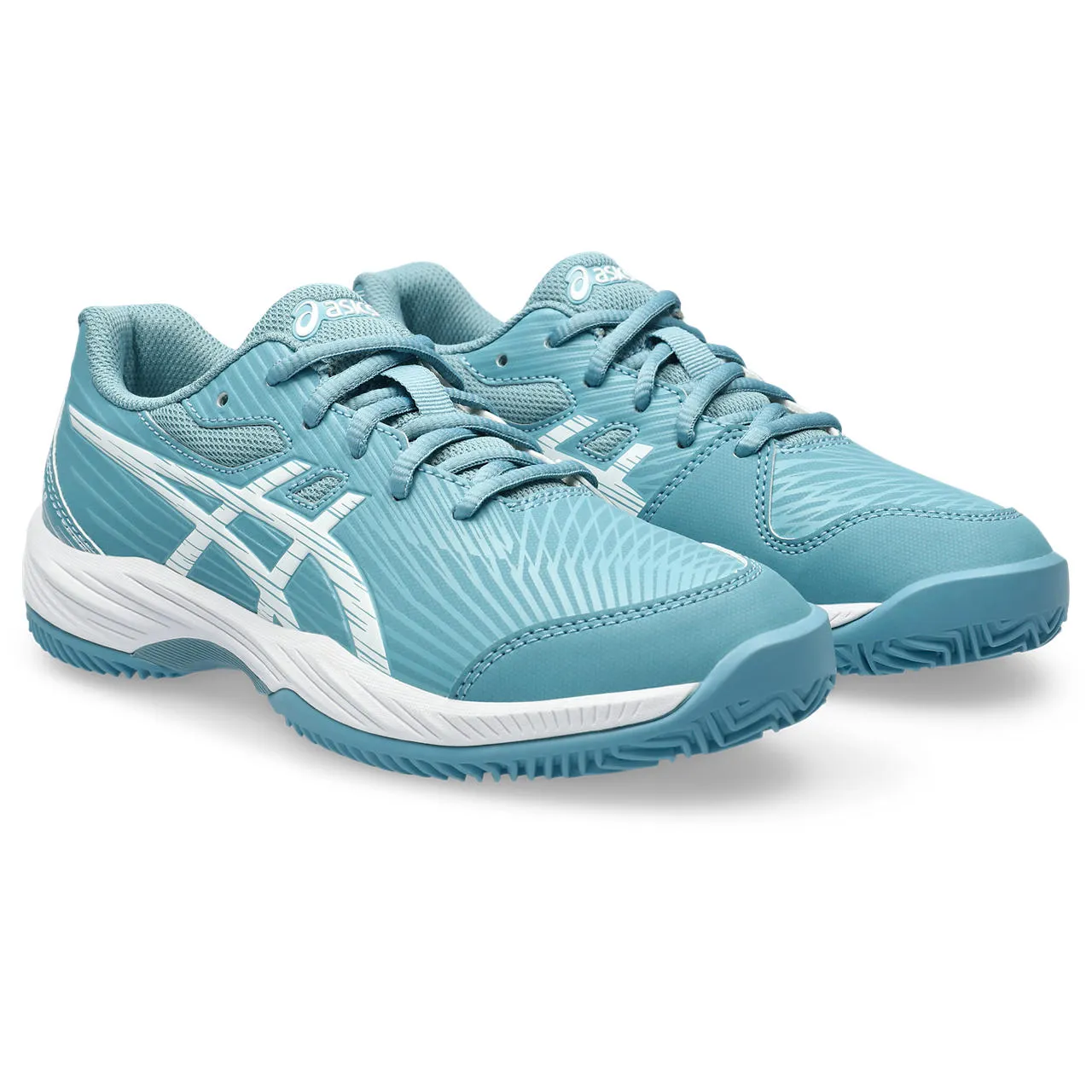 Asics Tennisschoen Gel Game 9 GS Clay/OC Junior Blauw Wit