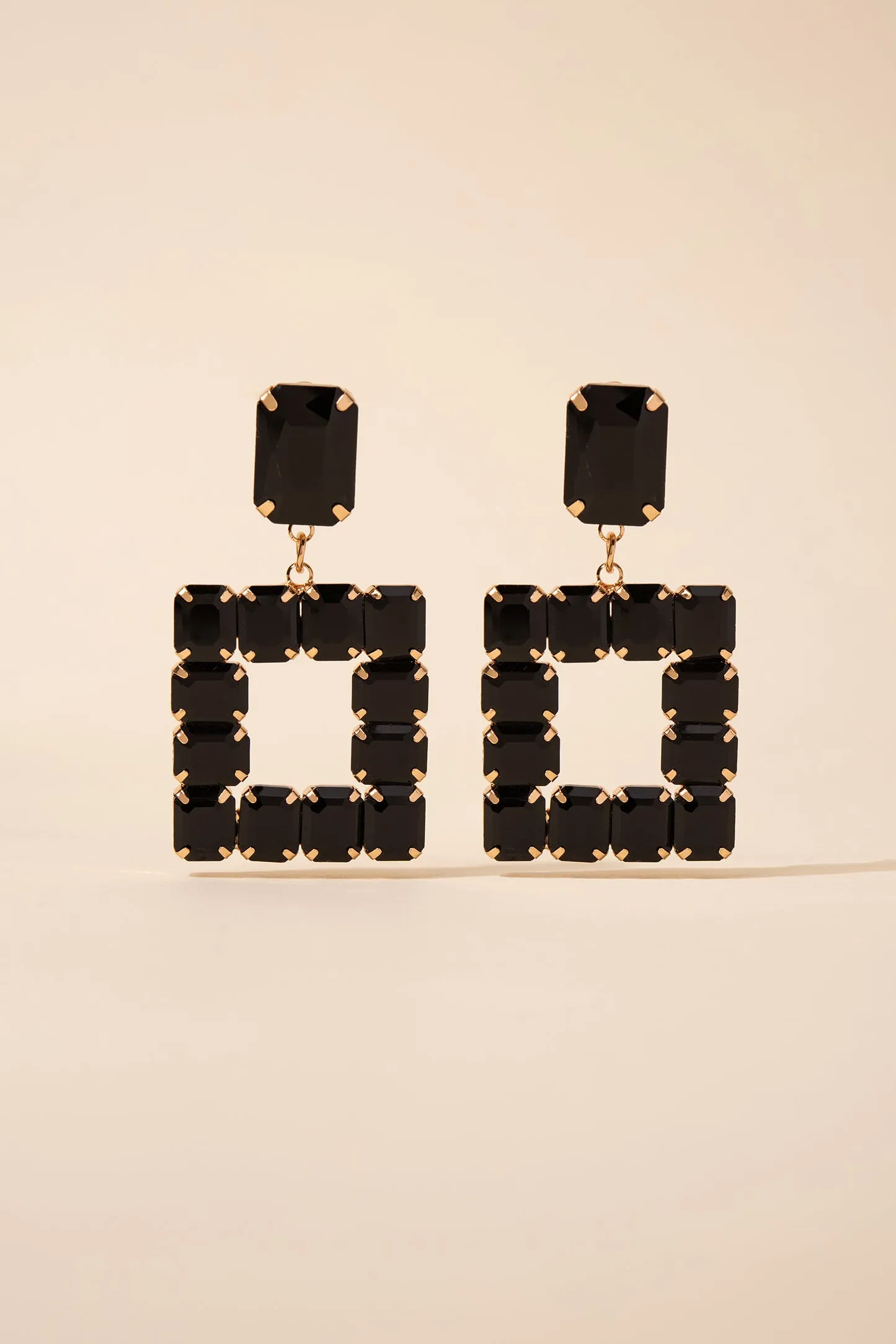 Audra Open Square Earrings