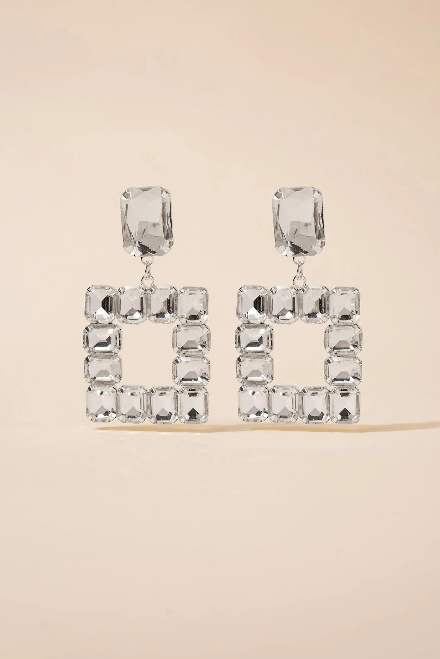 Audra Open Square Earrings