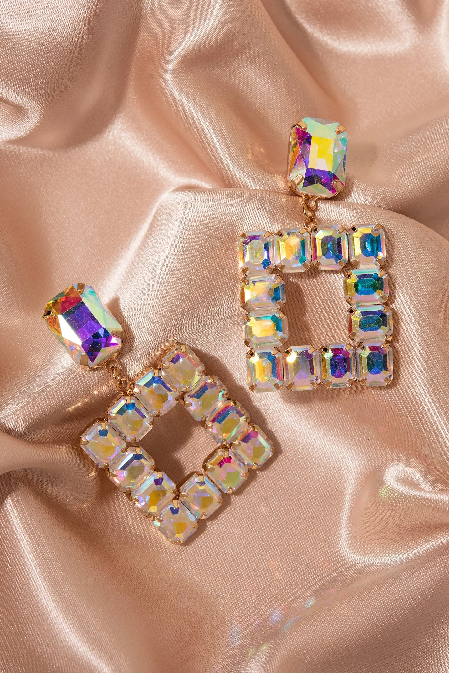 Audra Open Square Earrings