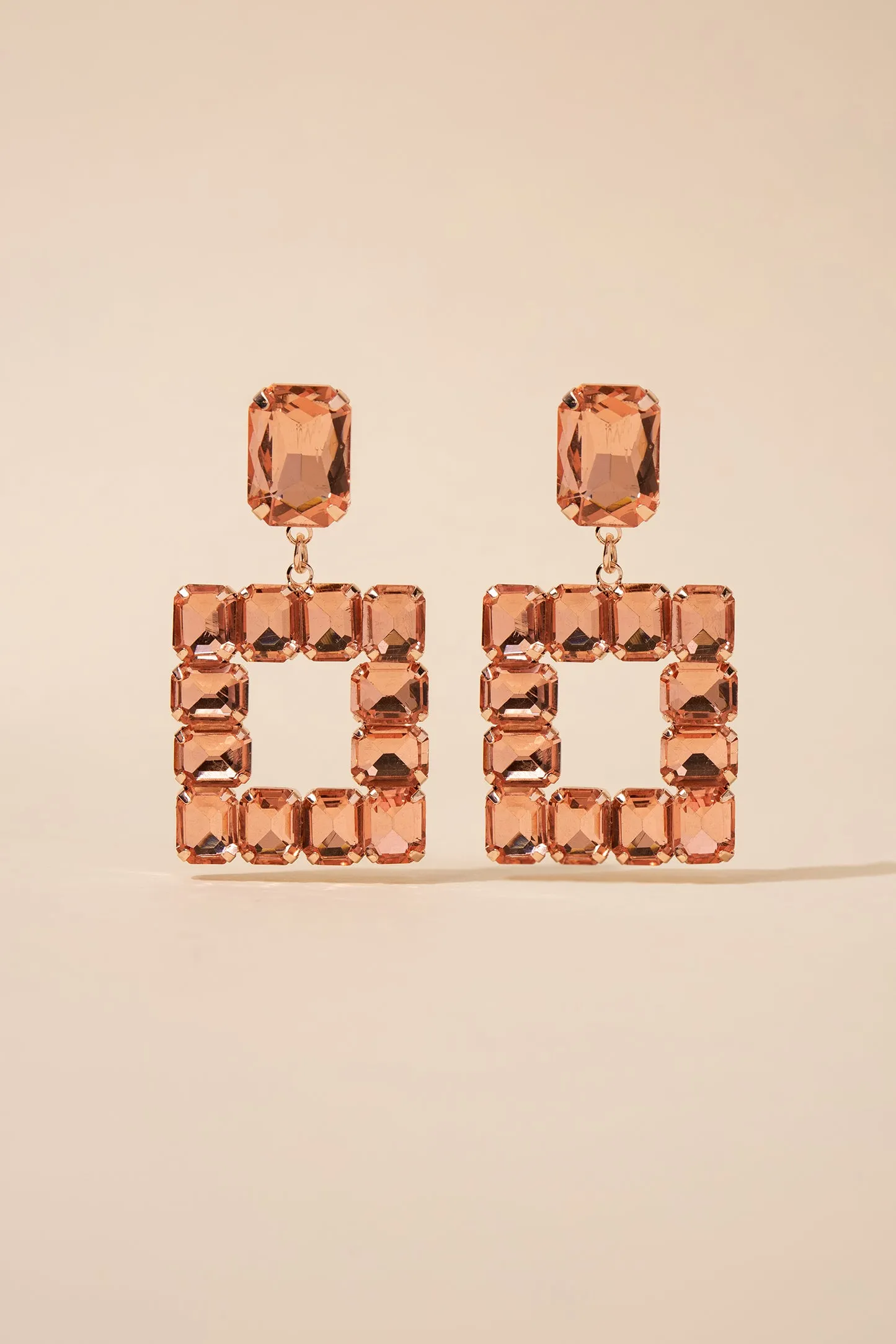 Audra Open Square Earrings