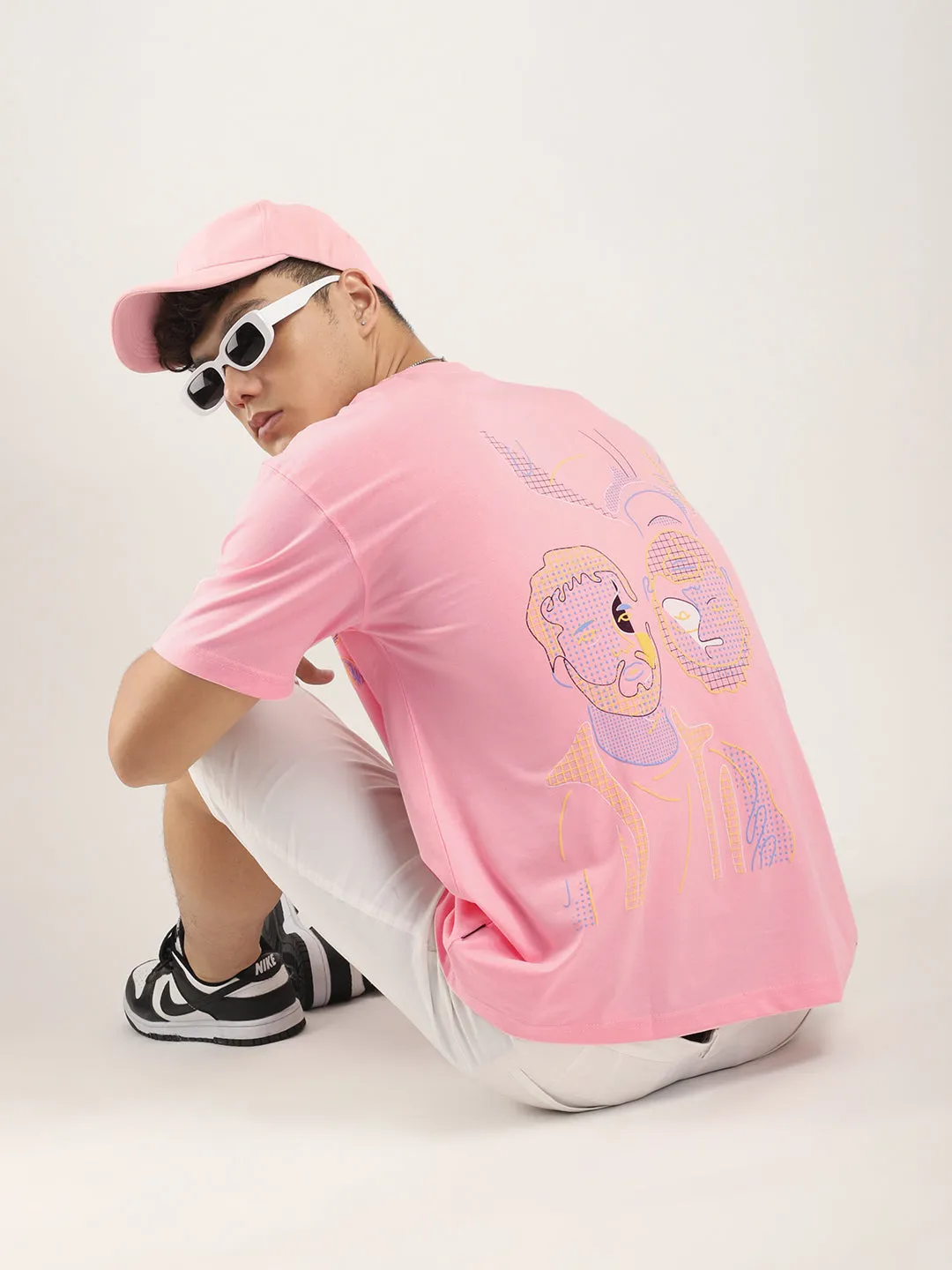 Aura Pink Oversized T-Shirt