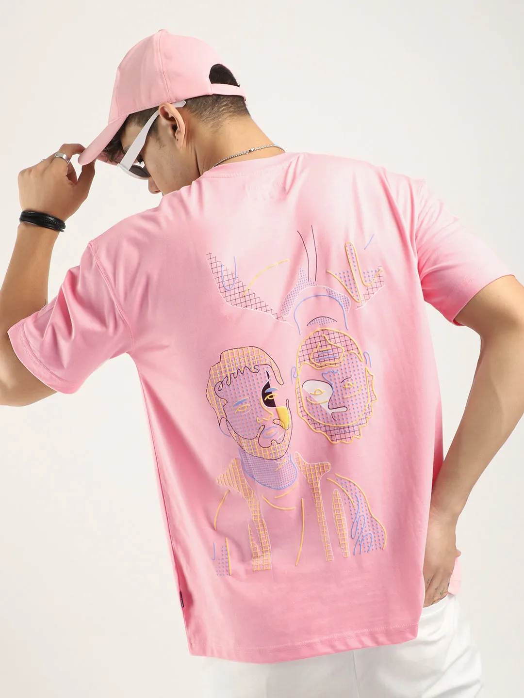 Aura Pink Oversized T-Shirt