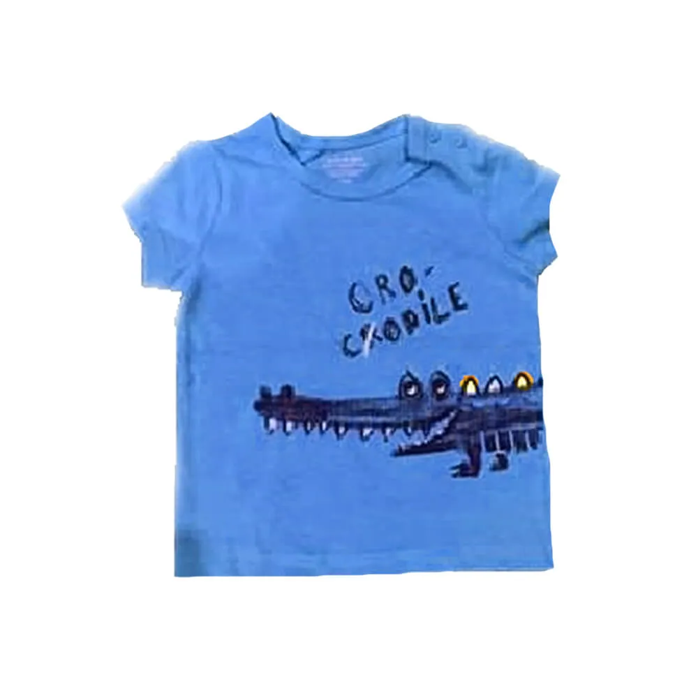 Baby Blue Cro-codile Printed T-shirt 2020