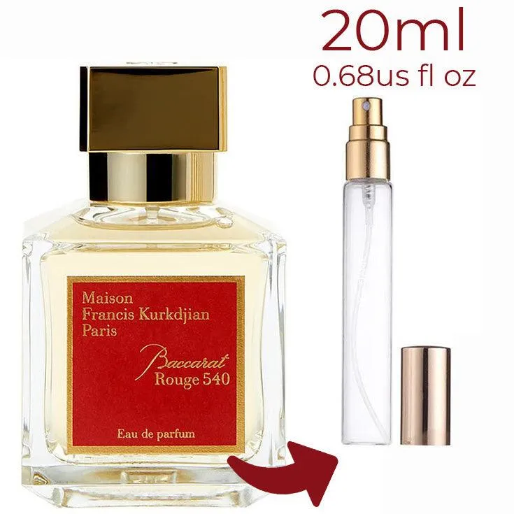 Baccarat Rouge 540 Maison Francis Kurkdjian for women and men Decant Fragrance Samples