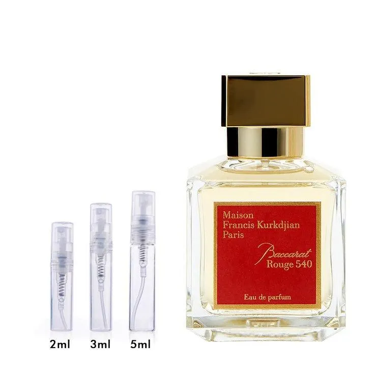 Baccarat Rouge 540 Maison Francis Kurkdjian for women and men Decant Fragrance Samples