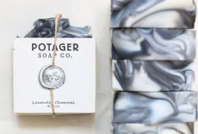 Bar Soap Lavender Charcoal - Handmade Organic Ingredients