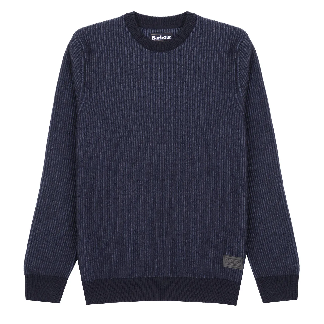 Barbour Duffle Knit Crew Navy