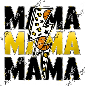 Basketball Mama Yellow DTF Transfer