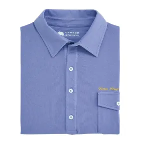 Baton Rouge Town Script Old School Polo - Daybreak