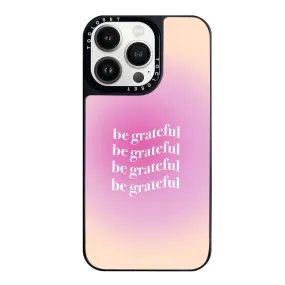 Be Grateful Pattern Designer iPhone 13 Pro Max Case Cover