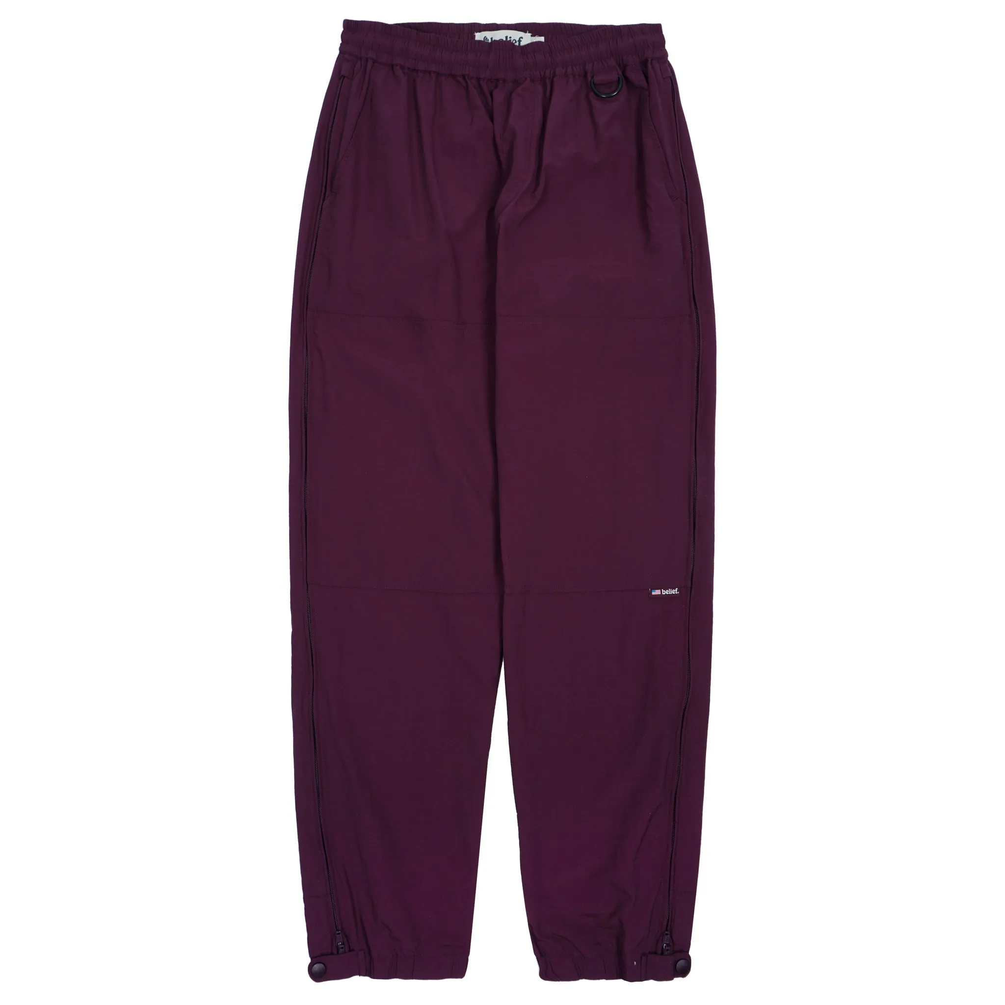 Belief NYC Nylon Vent Pant Berry