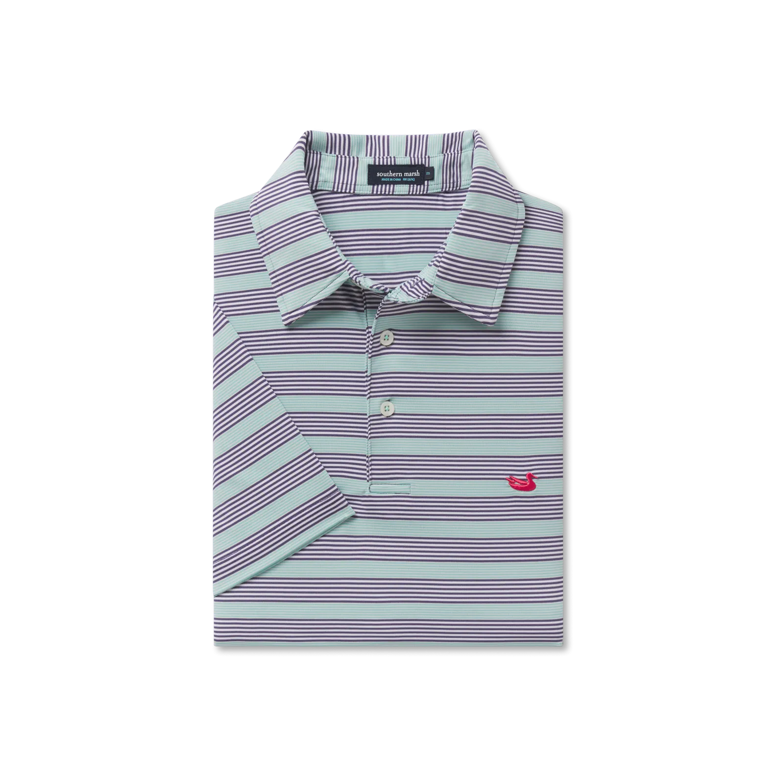 Bermuda Performance Polo - Pensacola Stripe