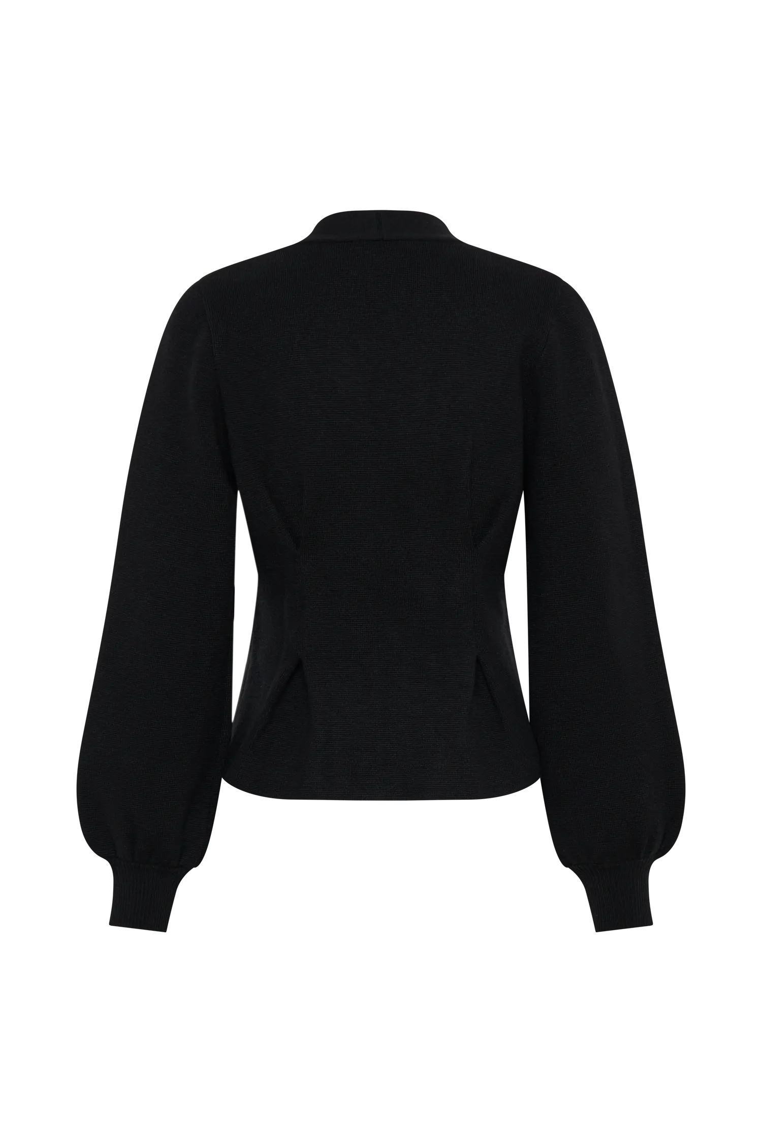 Beverly Knit Cinched Cardigan - Black