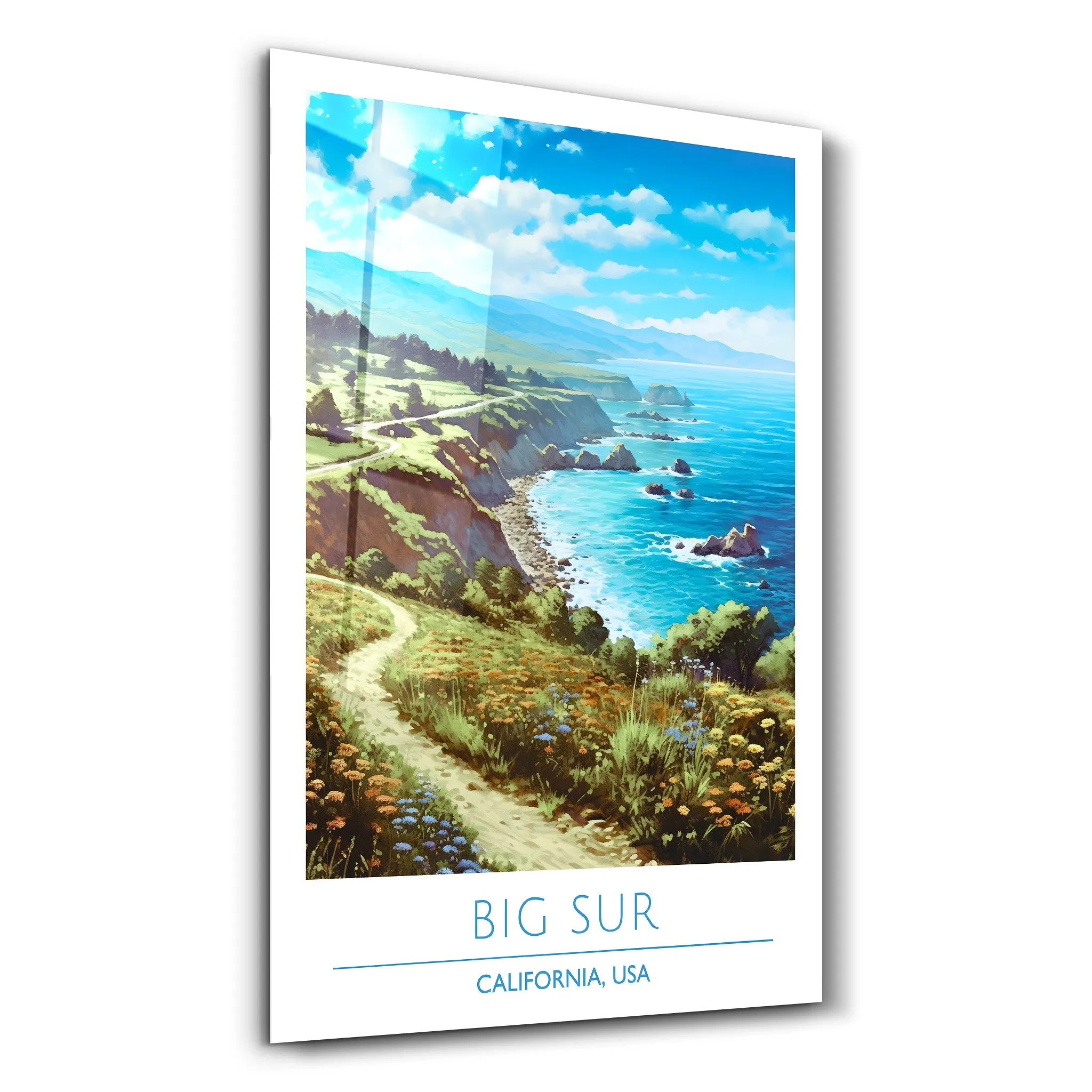 Big Sur-California USA-Travel Posters | Glass Wall Art