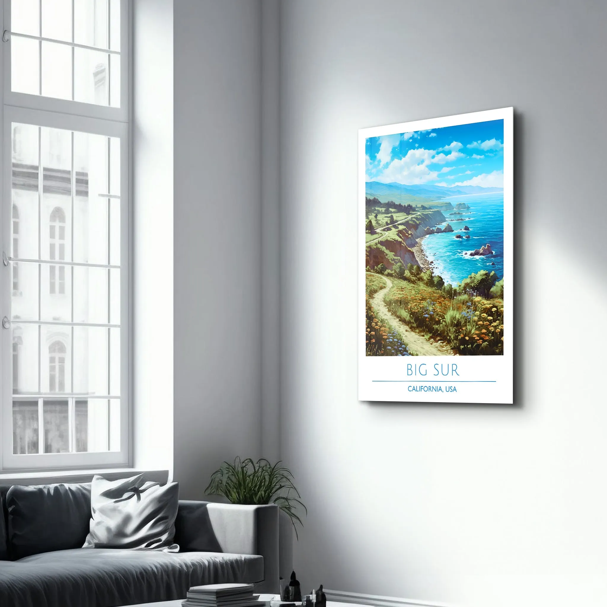 Big Sur-California USA-Travel Posters | Glass Wall Art