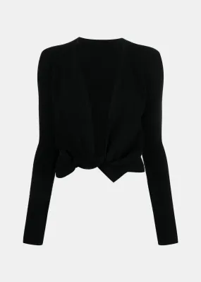 Black 'Le Gilet Noue' Cardigan