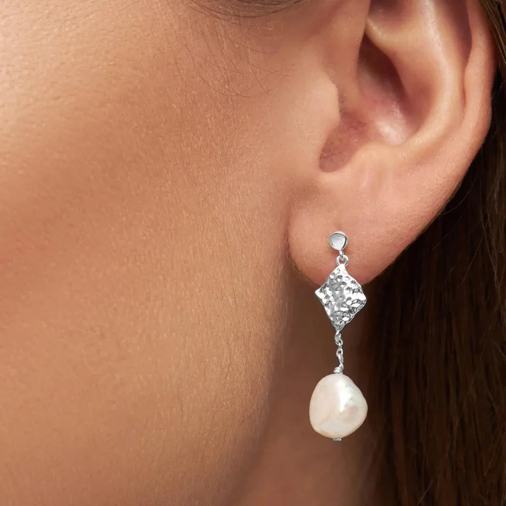 Boheme Pearl Earring Silver