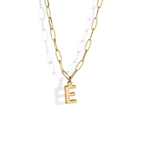 BOLD LETTER LINK NECKLACE