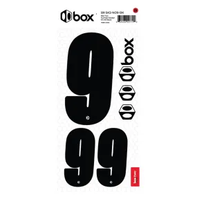 Box Two Number Sticker Kit - Black