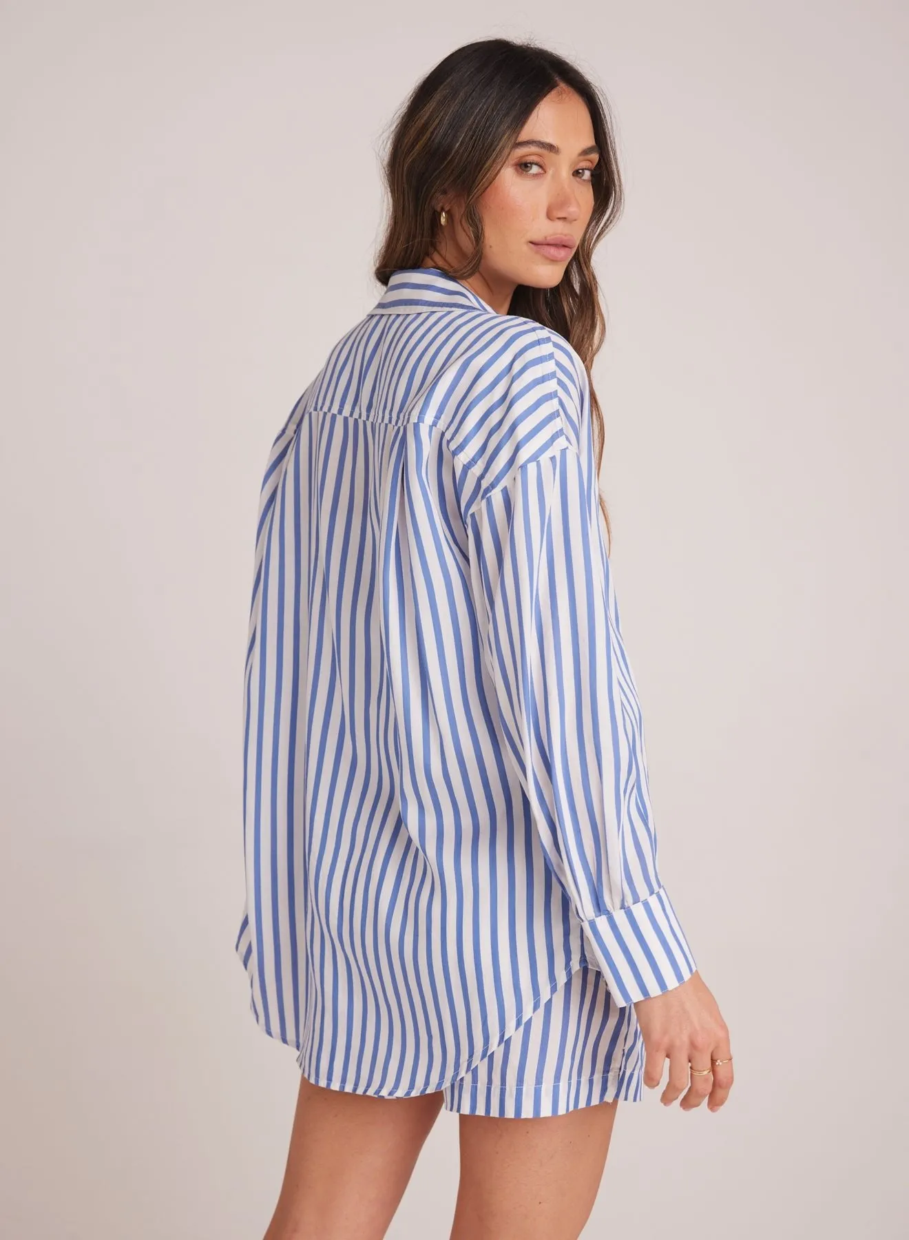 Boyfriend Button Down - Bahia Breeze Stripe