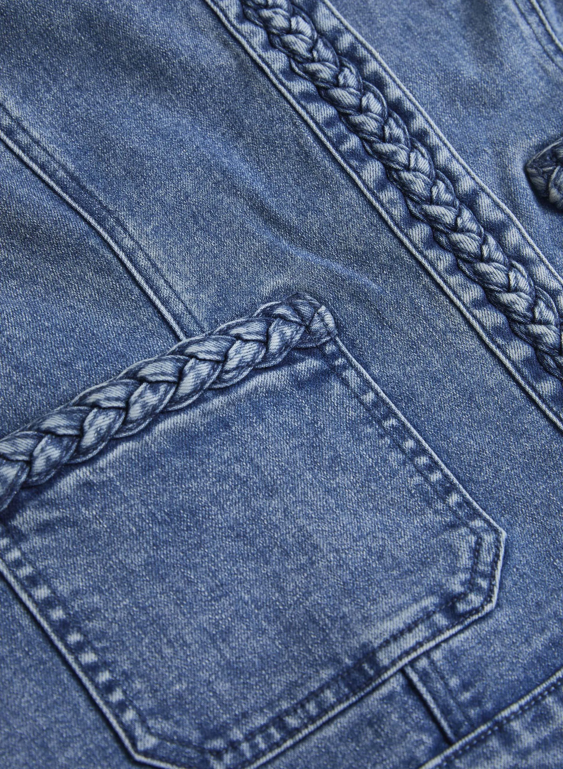 Braid Trim Denim Jacket