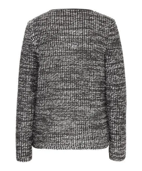 BRAX - Bette - Cardigan à mailles - Noir/Gris/Blanc