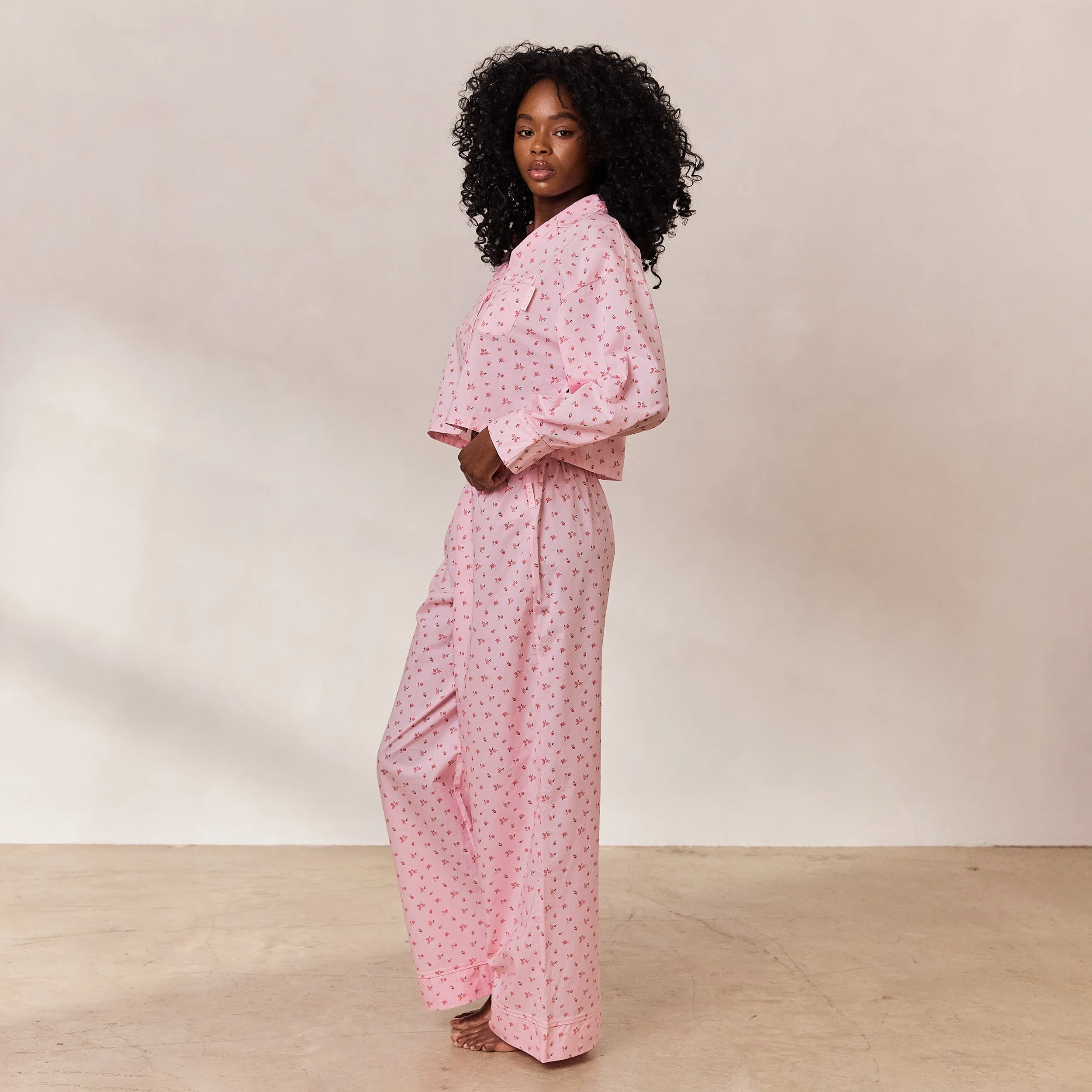 Breakfast Club Pyjama Bottoms - Pink Print