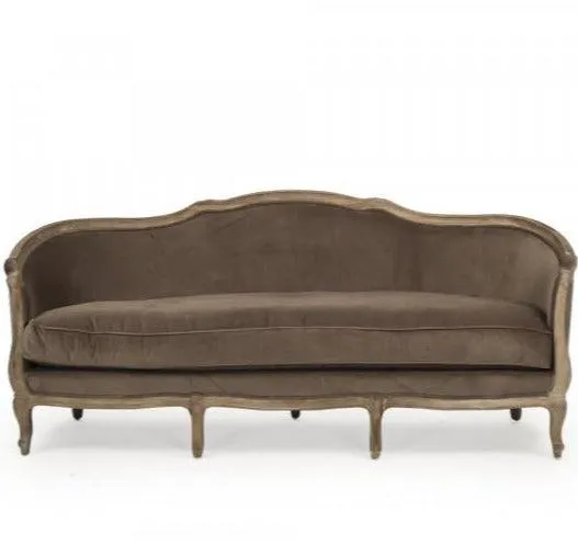 Brown Velvet Maison Sofa