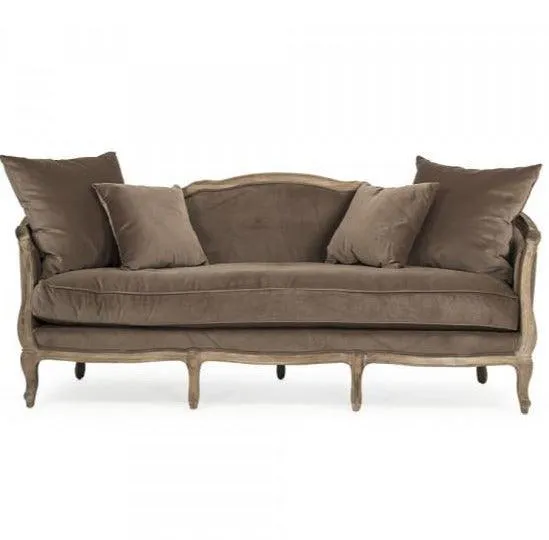 Brown Velvet Maison Sofa