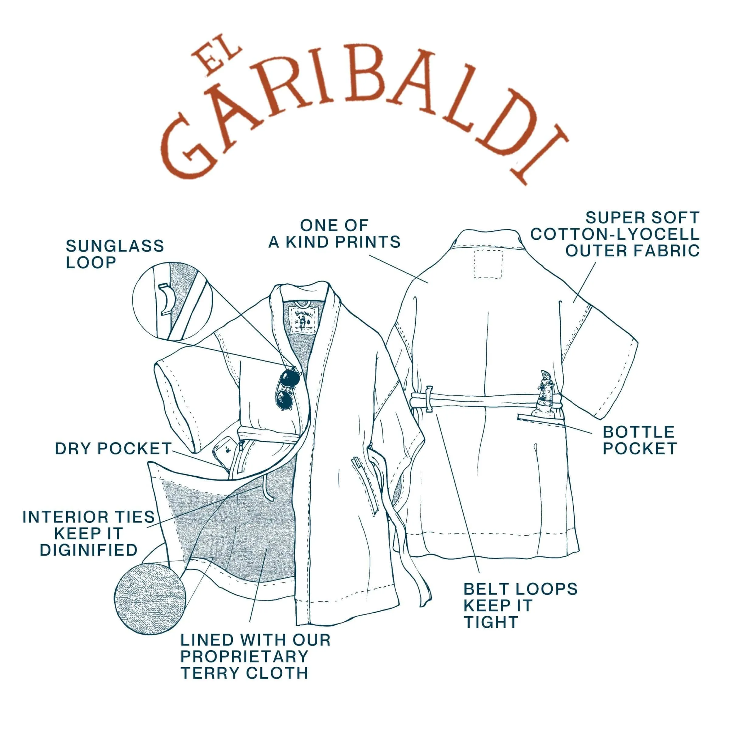 California Cowboy Garibaldi Robe