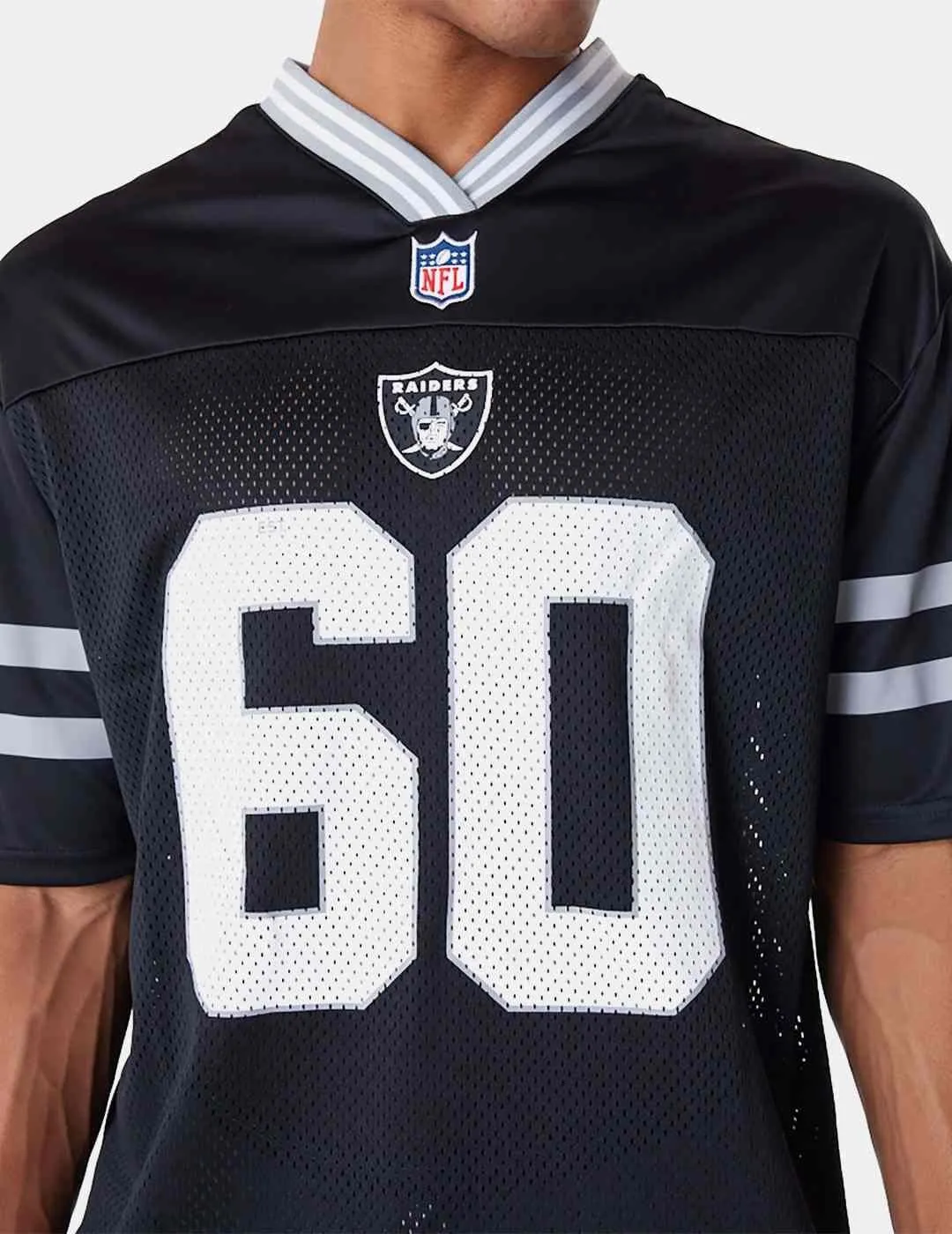 Camiseta New Era NFL Las Vegas Raiders Mesh Negro