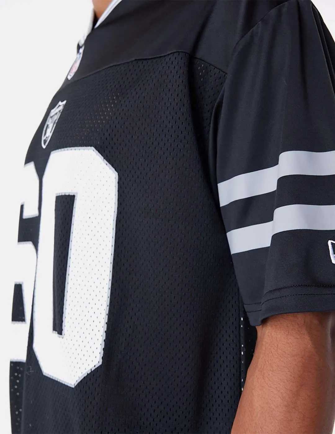 Camiseta New Era NFL Las Vegas Raiders Mesh Negro