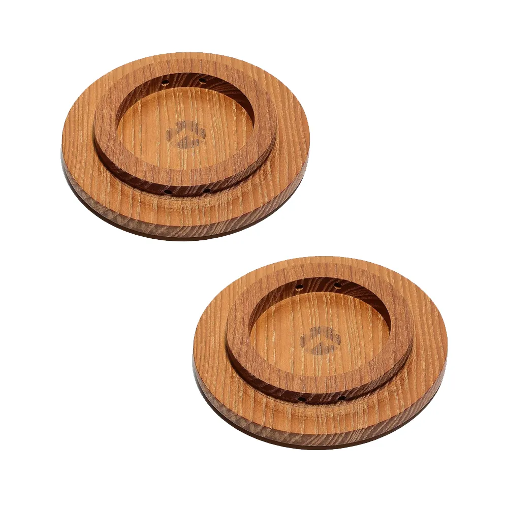 Campingmoon Wood Cover Heat Insulation Anti Scalding Bowl Pad