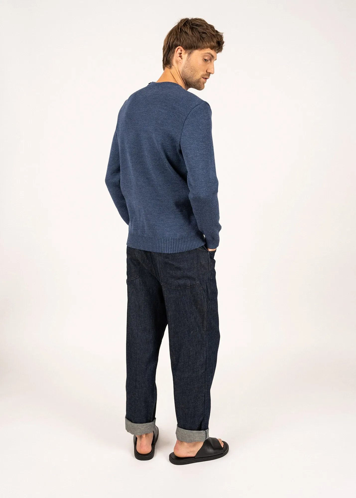 Cancale sailor jumper - regular fit, in pure new wool (JEAN)