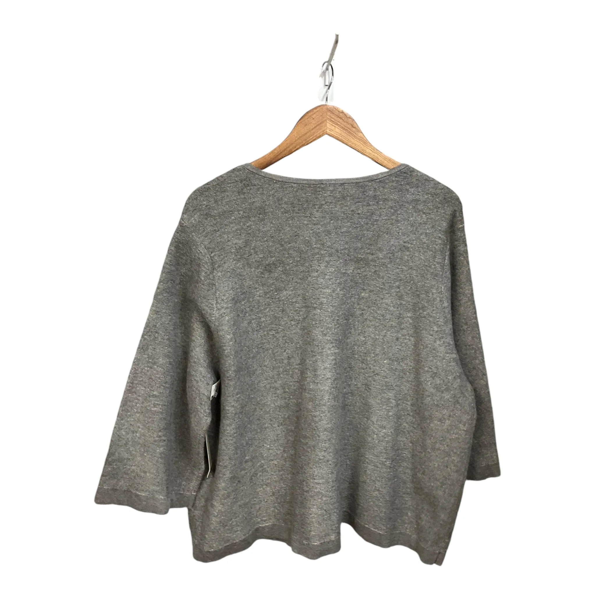 Cardigan By Chicos In Grey, Size: Xxl