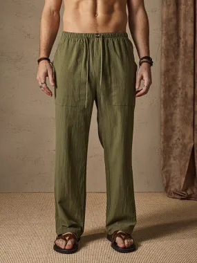 Casual Cotton Linen Style Pants