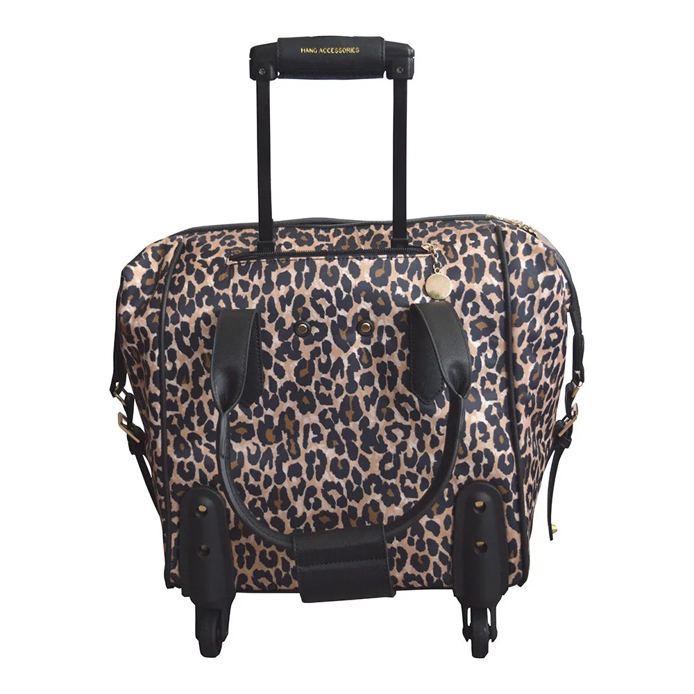 Catalina Rolling Carry-On Leopard Nylon