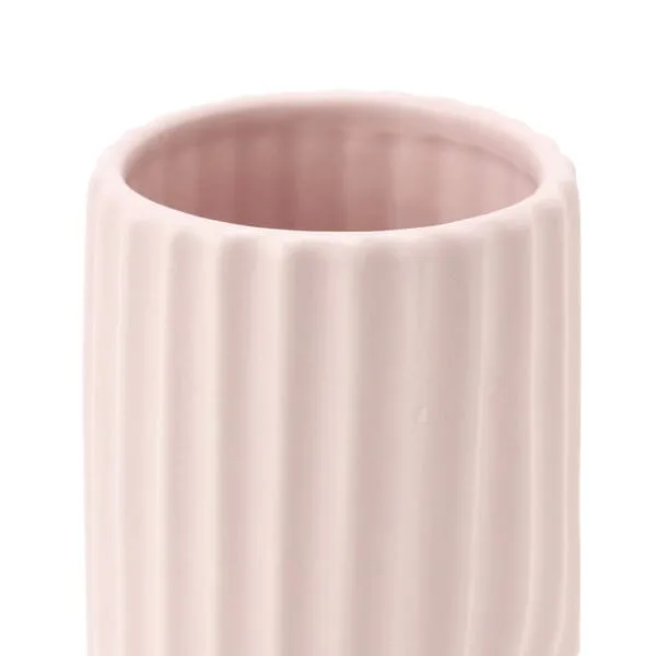 Ceramic Lib Flower Vase M Pink