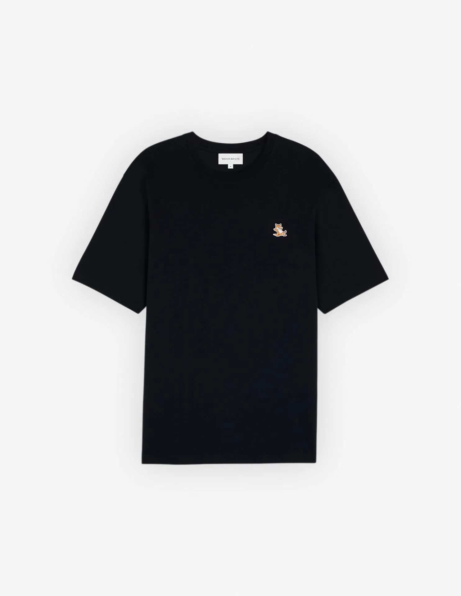 Chillax Fox Patch Regular Tee Shirt Black