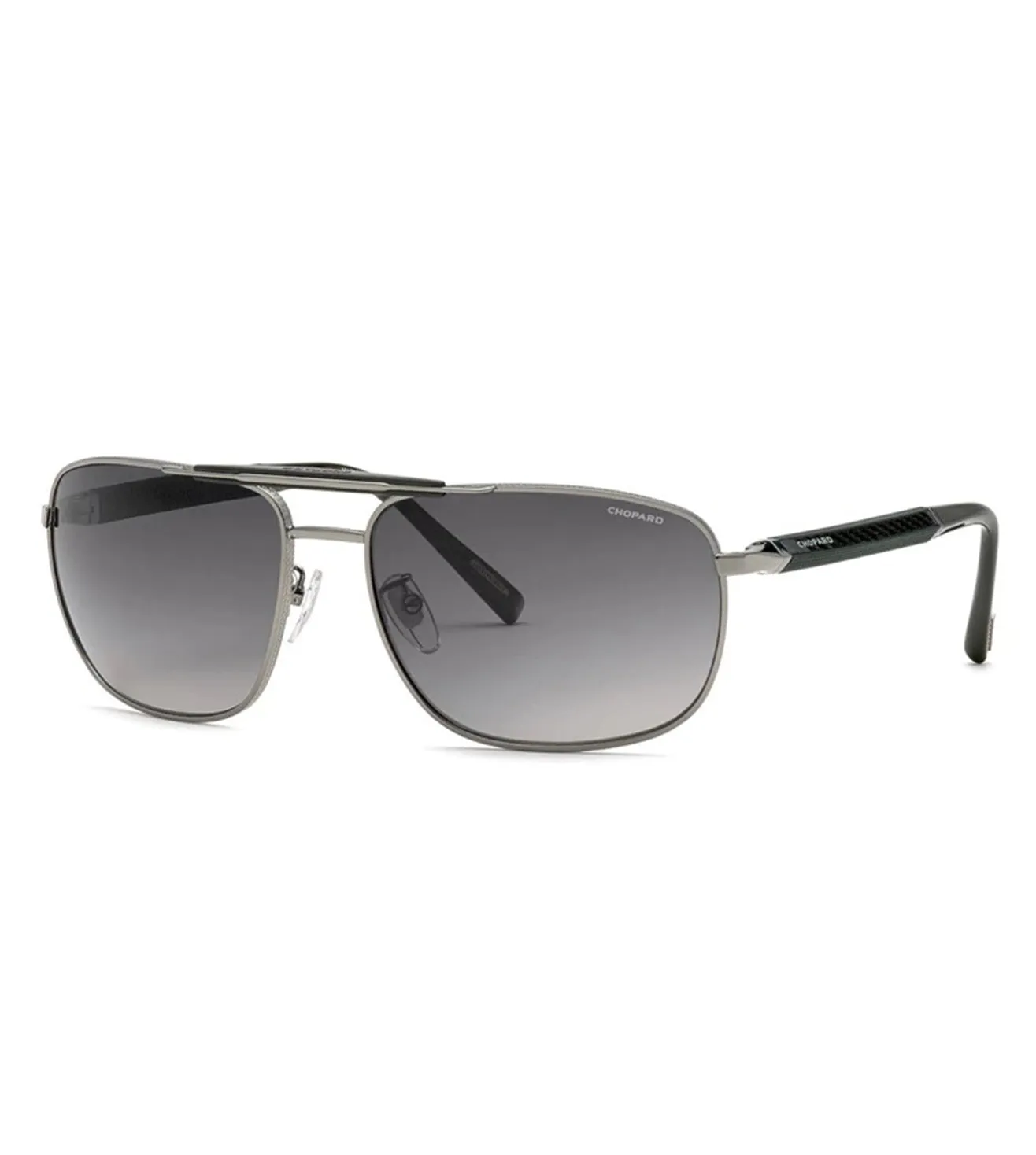 Chopard Unisex Dark Grey Polarized Square Sunglasses