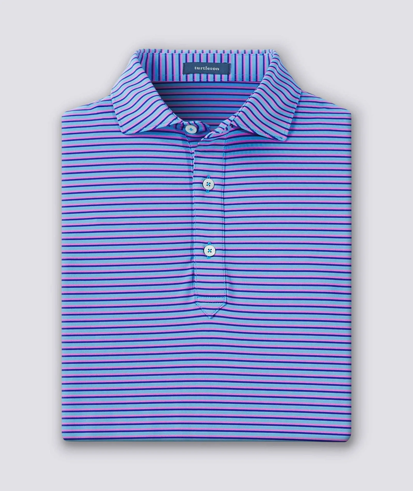 Clark Stripe Performance Polo