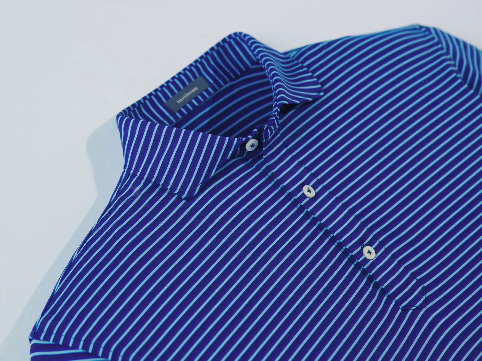 Clark Stripe Performance Polo