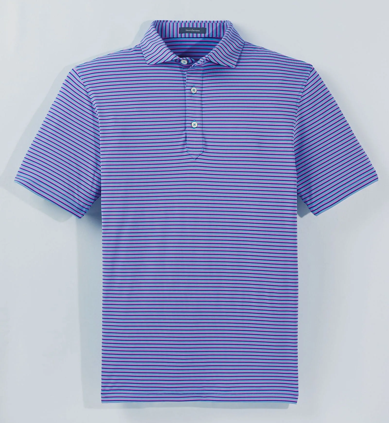 Clark Stripe Performance Polo