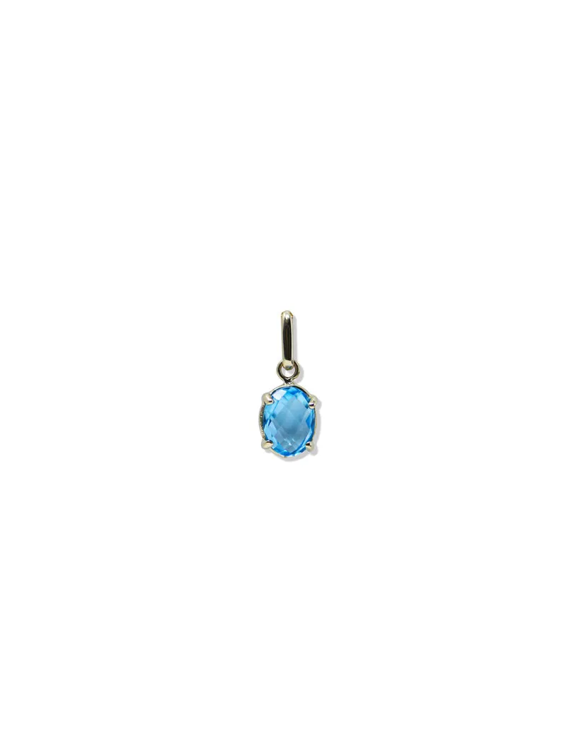 Classique Oval Topaz Charm