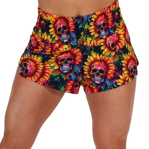 Day Dream Shorts | Skull Flower