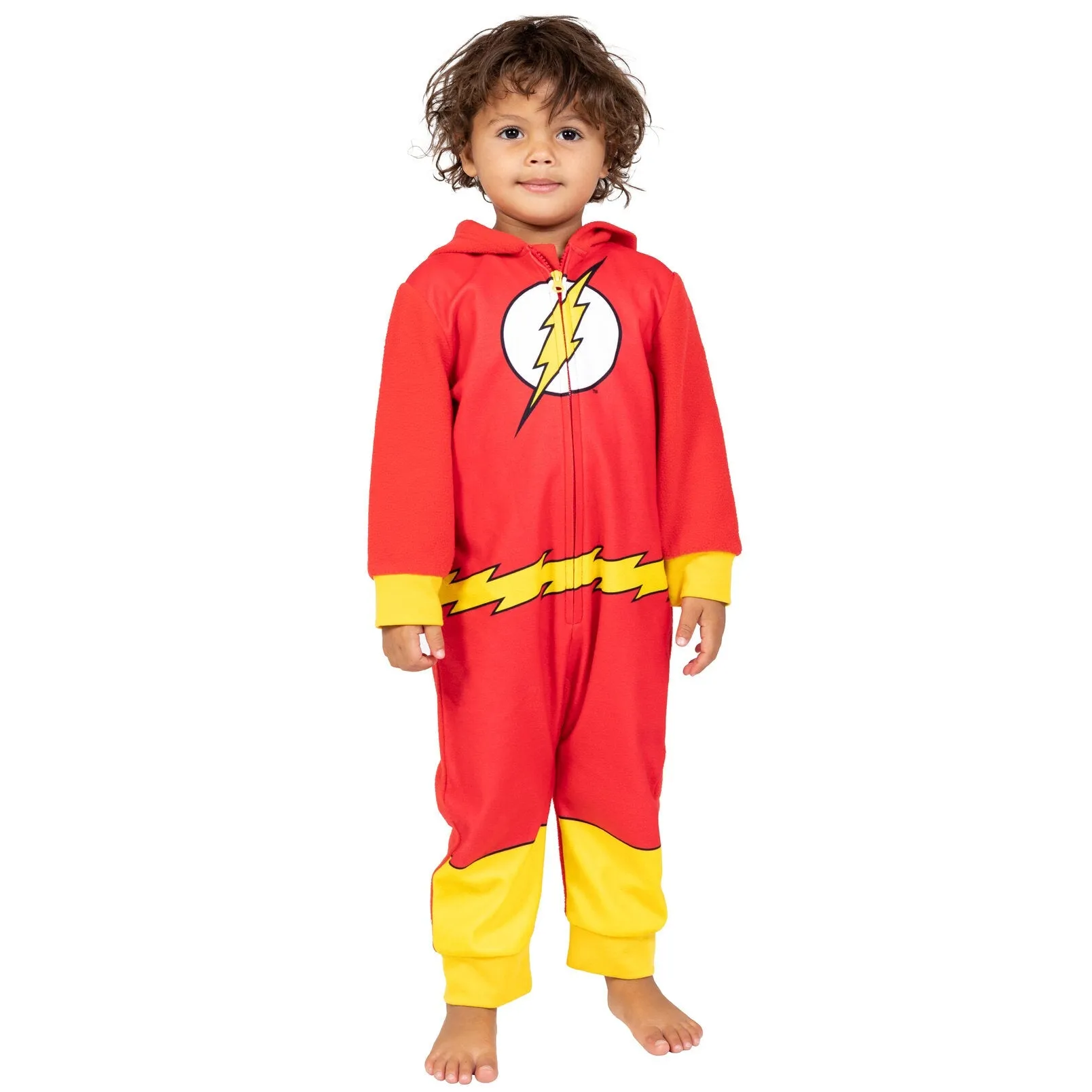 DC Comics Justice League The Flash Fleece Zip Up Pajama Coverall